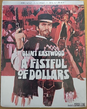 A Fistful of Dollars Ultra HD WITH RARE OOP ORIGINAL SLIPCOVER Torn Shrinkwrap