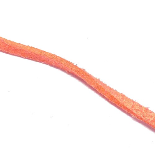  Wildleder-Imitat Band 3x1 m lang ca. 2,8mm breit neon-koralle nenad-design R060 - Bild 3 von 5