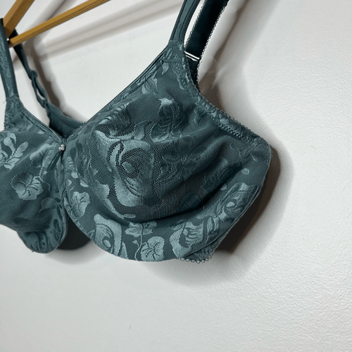 Sujetador con aros sin costuras Wacoal Awareness para mujer figura completa azul adriático talla 36D - Imagen 4 de 10