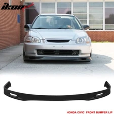 Fits 96-98 Honda Civic EK SPN Style Front Bumper Lip Lower Chin Spoiler PU