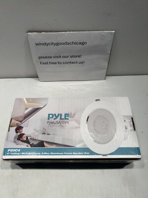 Pyle 4  Ceiling Wall Mount Speakers 2Way Sound Stereo Speakers 4 inch