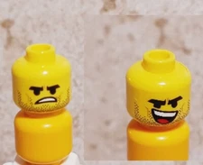 New Head Teen College Kid Stubble Smile Smirk Witty Silly Fun Guy Great Teeth