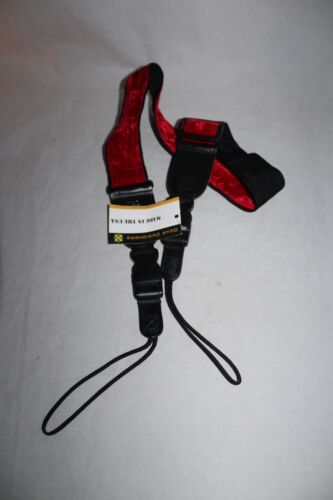 Gear Designers Correa para Cámara 2" Ancho Correa de Terciopelo Rojo Correa Binocular Universal - Imagen 2 de 4