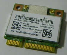 Toshiba G86C0005E710 Atheros AR5B22 a/b/g/n Dual-band Wireless BT PCIe Half