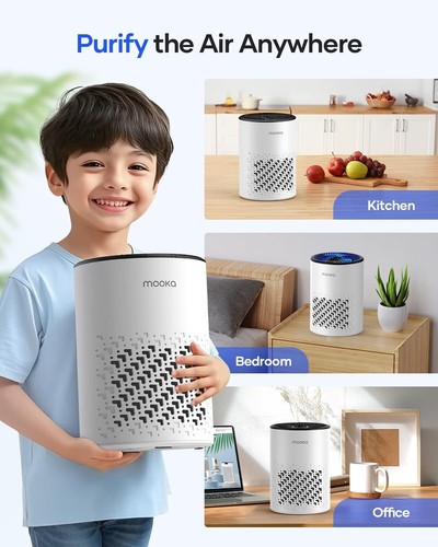 MOOKA HEPA Air Purifier for Home, Small Cleaner with Sleep Mode & Timer - Picture 8 of 8
