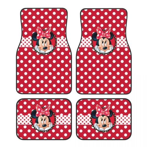 Disney Mickey & Minnie Mouse Car Floor Mats – Adorable Couple Car Accessory