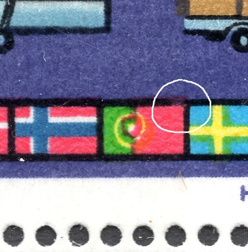 1967 1/6d EFTA SG716p Broken Frame Flaw / Error Spec WP112j Unmounted Mint - Picture 3 of 3