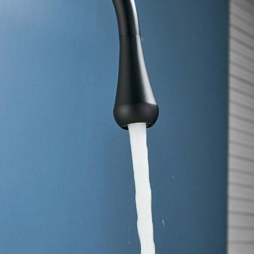 Hoch Waschtischarmatur Wasserhahn Armatur Schwarz Waschbecken Einhebelmischer - Bild 6 von 52