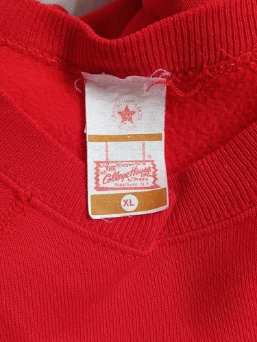 Vtg 80s College House Santa Christmas Sweatshirt  Ladies XL USA Pullover  - Imagen 6 de 14