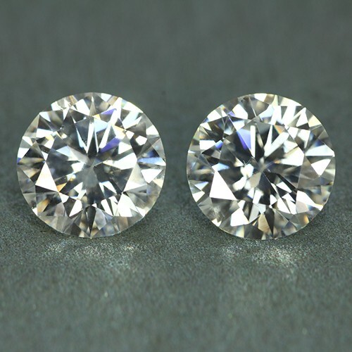 3,51 CT intermitente blanco mejor_par (8x8 mm) moissanita piedras preciosas sueltas para joyería - Imagen 5 de 5