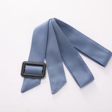 Lady Tie Waist Belt Casual Waistband with Buckle for Overcoat Trench Coat Belt