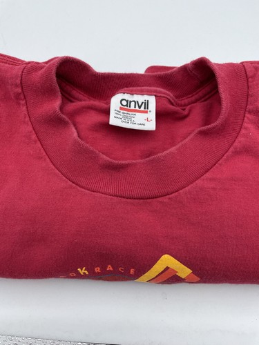 VTG 1993 Cascade Run Off Anvil Red T-shirt Size Large Rare - Picture 4 of 4