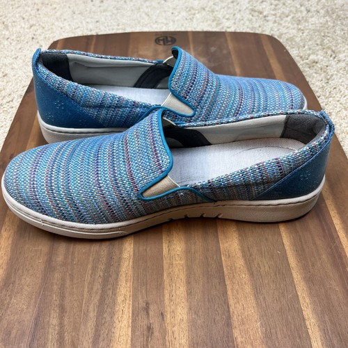 Dansko Damen-Slipper Größe 10,5 blau Stoff Halbschuhe bequem Arbeit Freizeit - Bild 3 von 7