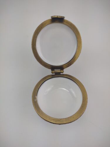 Anillo de baratija con bisagras regalo de Navidad de Papá Noel de cerámica de 2,2" joyería medio oeste - Imagen 8 de 10