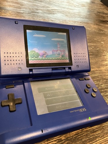 Nintendo DS Original NTR-001 Cobalt Blue Handheld Console Tested! + Charger
