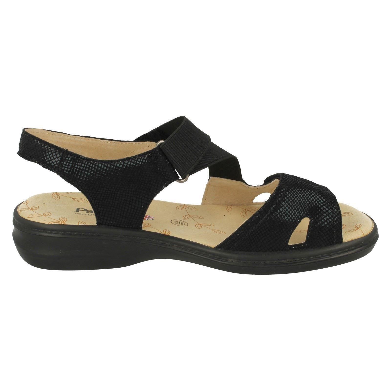 Ladies Black Reptile Open Toe Riptape Leather Padders Summer Summer Summer Sandals Louise e5b2f1 Ladies Black Reptile Open Toe Riptape Leather Padders Summer Summer Summer Sandals Louise e5b2f1