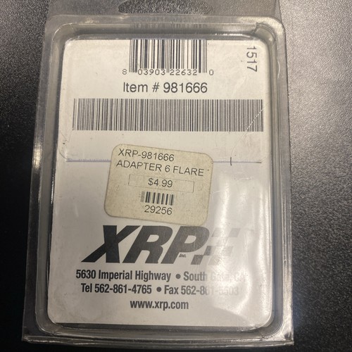 XRP-XTREME RACING PROD. Fitting - Adapter (981666) #6 Flare to 3/8” Npt Blue - Picture 2 of 2