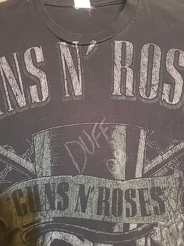 Duff Mckegan Signed Autographed Guns n Roses 2006 Shirt Black Revolvers - Picture 3 of 6