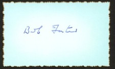 Robert Foster d1973 signed autograph auto 2x4 Cut WWII RAF Pilot