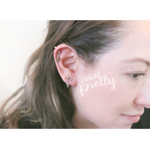 20g 16g cone tragus ear stud, Helix men cartilage Tragus Labret bar(optional) - Picture 7 of 7