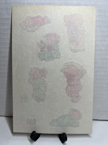 Vintage 1984 FAMILY CIRCUS Whole Sheets by Bil Keane Frito Lay 80s Stickers - Picture 2 of 2