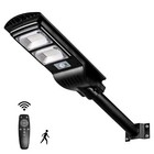 Solar Street Light Outdoor Parking Lot Light w/Motion Sensor for Road Yard Fence
