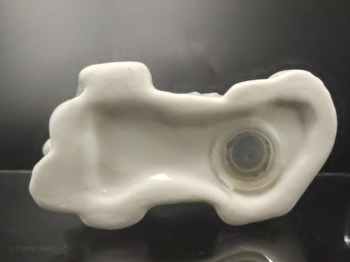 Ceramic White Dog Salt Pepper Shakers 2.75in Spaniel Maltese Mid Century Vintage - Picture 7 of 14