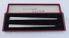 STERLING SILVER PAIR JAPANESE CHOPSTICKS 47g 1.65 oz MADE IN JAPAN W BOX VINTAGE