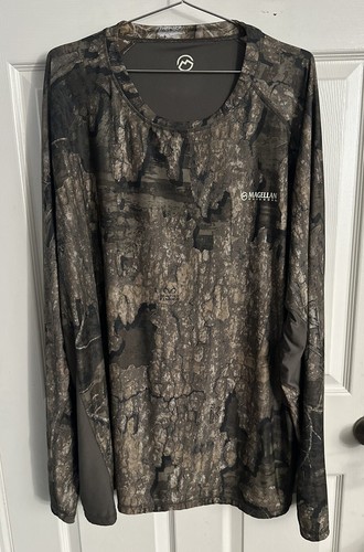 Magellan Outdoors Camouflage Reversible Long Sleeve Shirt Men’s 3XL Hunting Real - Picture 4 of 8