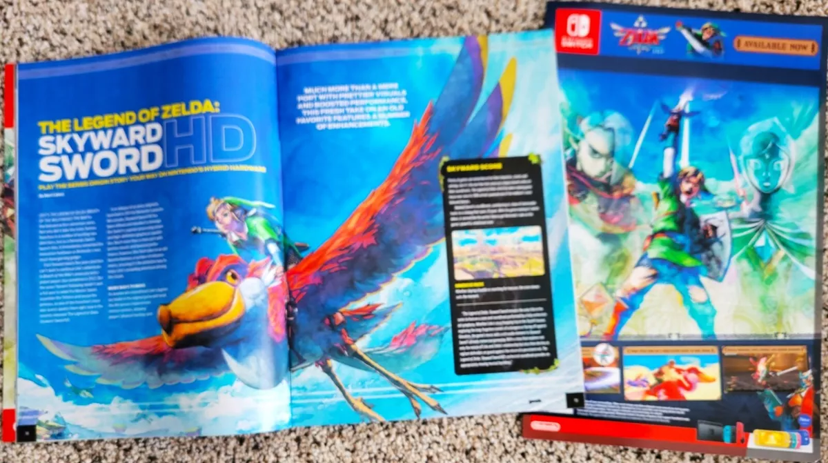 Legend of Zelda Skyward Sword Gamecenter Magazine Cover + Poster