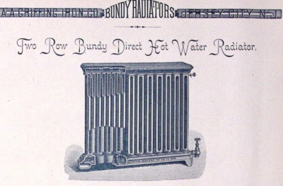 1889 Two Row Bundy Direct Hot Water Radiator AA Griffing Co Print Ad 32 ...