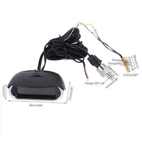 Car Meter Water Temperature Gauge Oil Temp Gauge Oil Pressure Gauge With Sensor - Picture 8 of 8