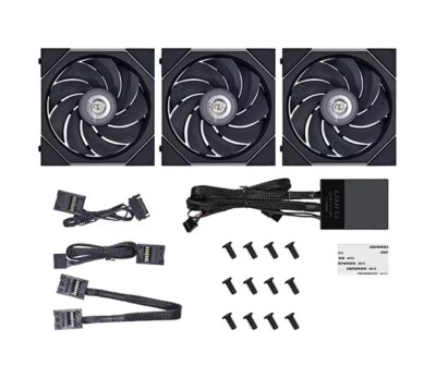 Lian Li UNI FAN TL120 REVERSE 120mm BLACK 3 Pack -Express