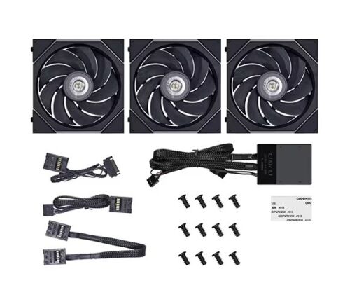 Lian Li UNI LÜFTER TL120 RÜCKWÄRTS 120 mm SCHWARZ 3er-Pack-Expressversand - Bild 2 von 2