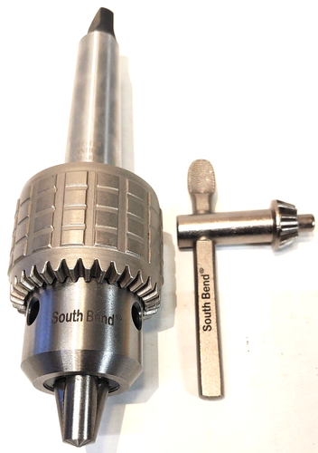 South Bend 5/8" Keyed Drill Chuck + Your Choice of MT3 MT2 R8 or Straight Arbor - Picture 5 of 10