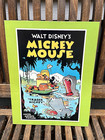 Mickey Mouse Folder Disney School  Work  Walt Disney Trader Mickey Reprint Color