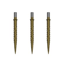CUESOUL TOUCH POINT II Replacement Dart Steel Points,Gold-Circle shaped