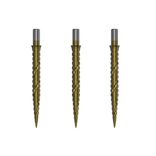 CUESOUL TOUCH POINT II Replacement Dart Steel Points,Gold-Circle shaped