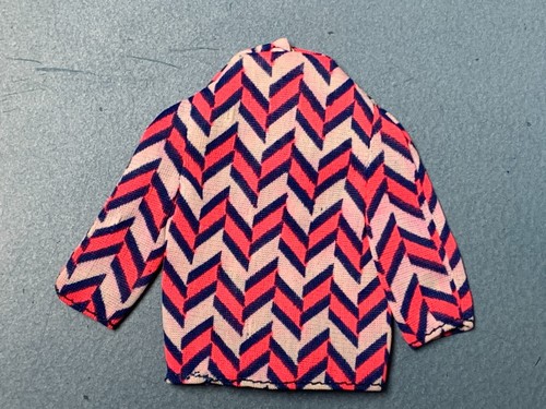 Vtg 1975 Mattel Barbie Francie Doll Fashion #1769 Long On Leather Blue & Red Top