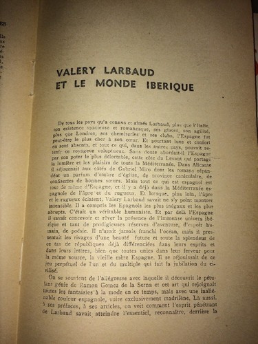 PRÉSENCE DE VALÉRY LARBAUD. (CONFLUENCES,1945). - Imagen 3 de 4