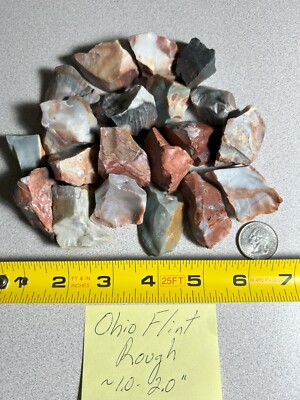 Ohio Flint Colorful Stones Wholesale Bulk Lots Rough For Tumbling
