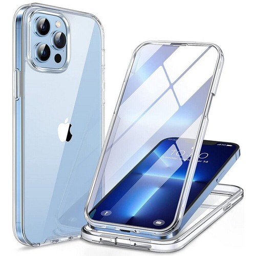 Funda Transparente 360 Cuerpo Completo Frontal + Trasera para iPhone Samsung Xiaomi Redmi Huawei - Imagen 5 de 18