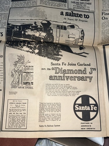 Vtg Garland DAILY News 75 Year Diamond Jubilee News Paper - Picture 9 of 13