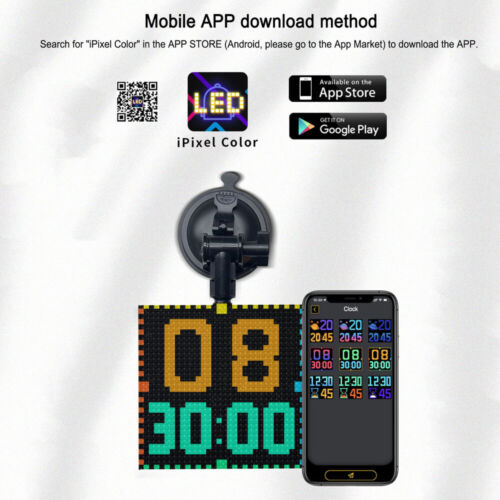 DIY Car Rear Window LED Display Screen App Controll Sign Message Animated Light - Picture 11 of 12