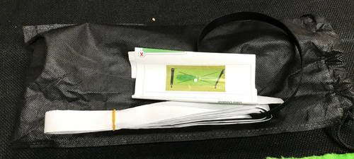 Golf Practice Mat & Spikes with Black Storage Bag NEW - Picture 2 of 5