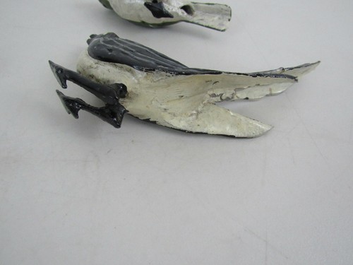 Lot of 3 Vintage Hand Painted Die Cast Metal Bird Figurines - Picture 7 of 10