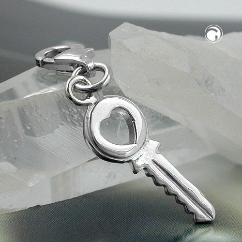 Colgante Charm, Colgantes, Llave De 925 Plata, Para Damas, Colgante De Plata - Imagen 2 de 2