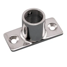 STAINLESS TWO HOLE RECTANGULAR BASE, BOAT HARDWARE 1"  90° (S3652-0901)