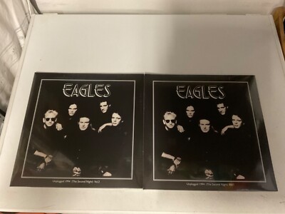 LOTTO 2 LP EAGLES UNPLUGGED 1994(THE SECOND NIGHT) vol.1+vol.2 SUPER RARE SEALED