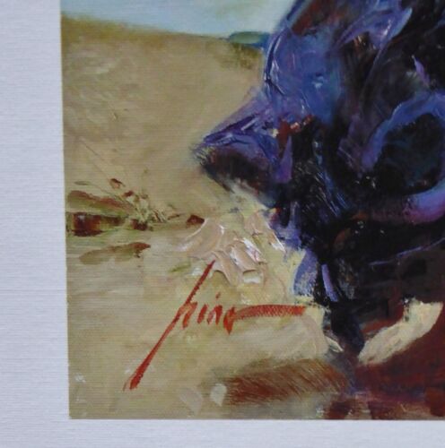 PINO Daeni "Affection" HAND EMBELLISHED SIGNED Canvas Italian-US Artist - Picture 3 of 4